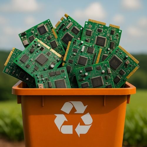 Reciclagem de placas eletrônicas