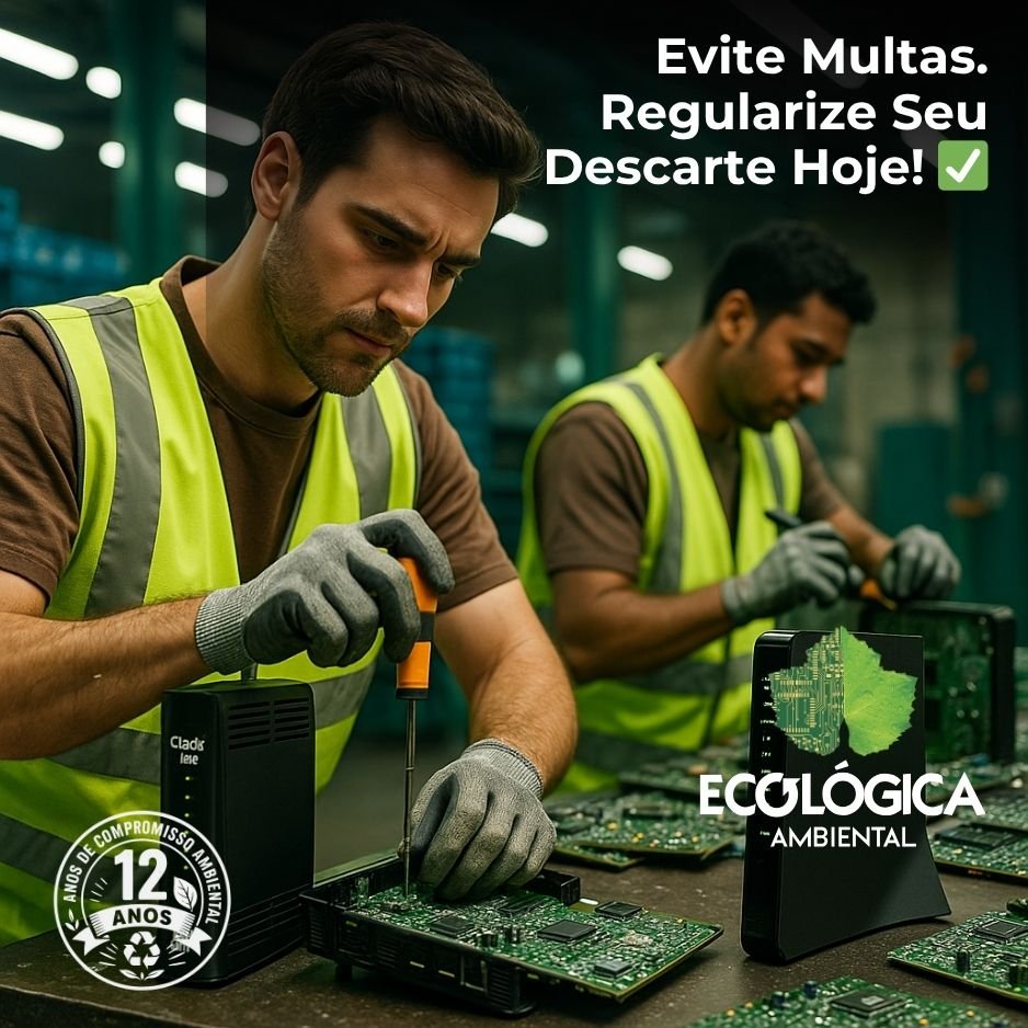 Equipe de reciclagem trabalhando