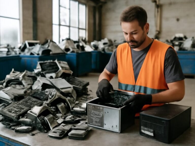 Como funciona a triagem e desmonte de lixo tecnológico industrial