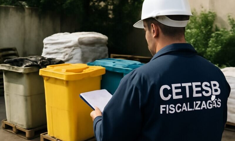 Como garantir a conformidade nas regras de armazenamento temporário de resíduos segundo a CETESB