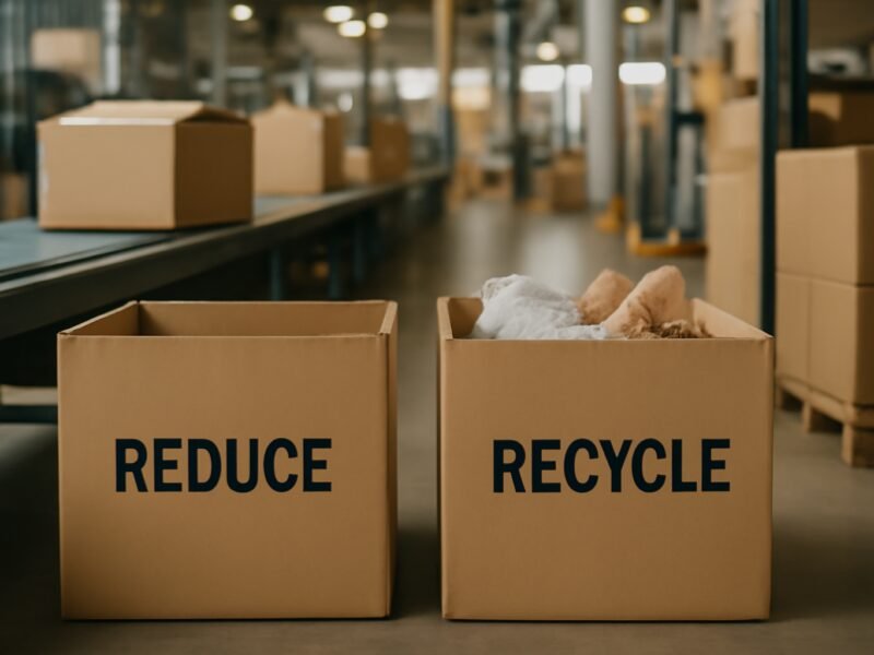 Diferenças práticas entre reduzir e reciclar resíduos na empresa