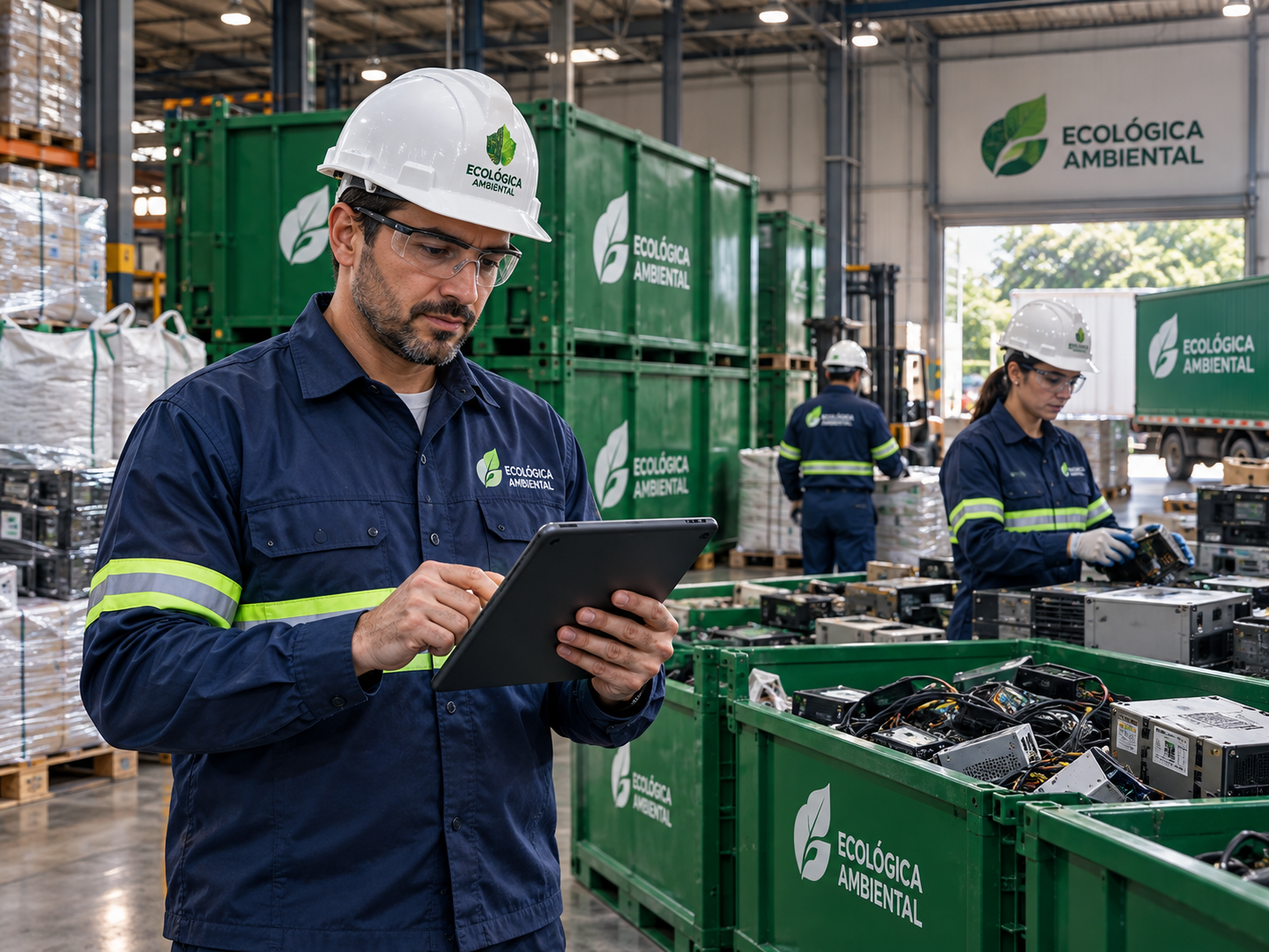 Coleta de resíduos industriais Classe II em empresa