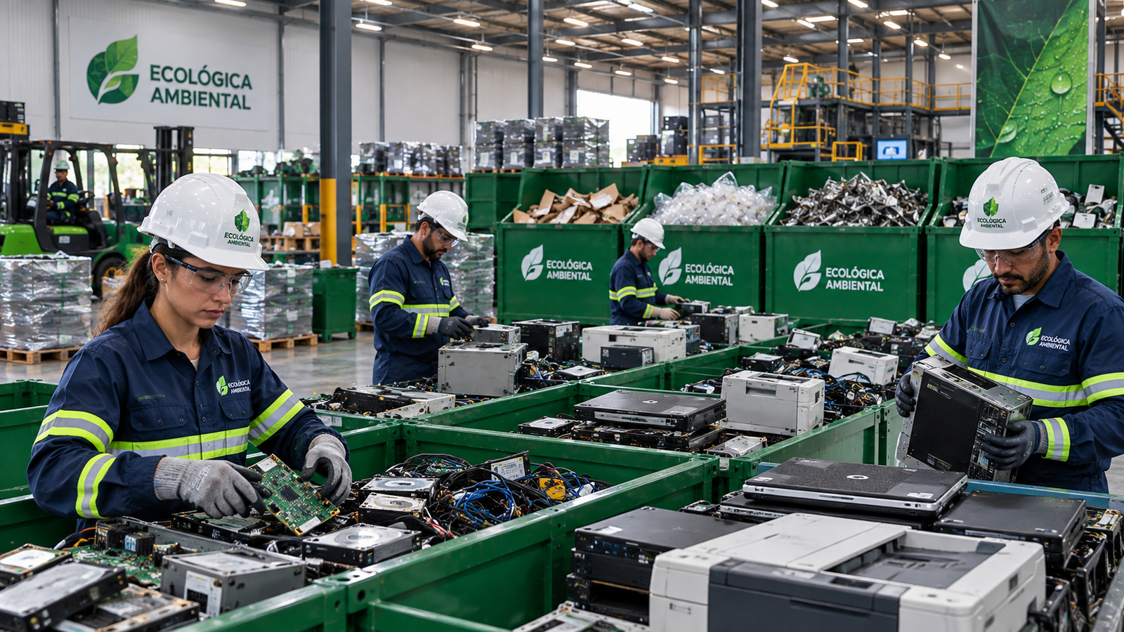 Triagem e destinação de resíduos Classe II em instalação industrial