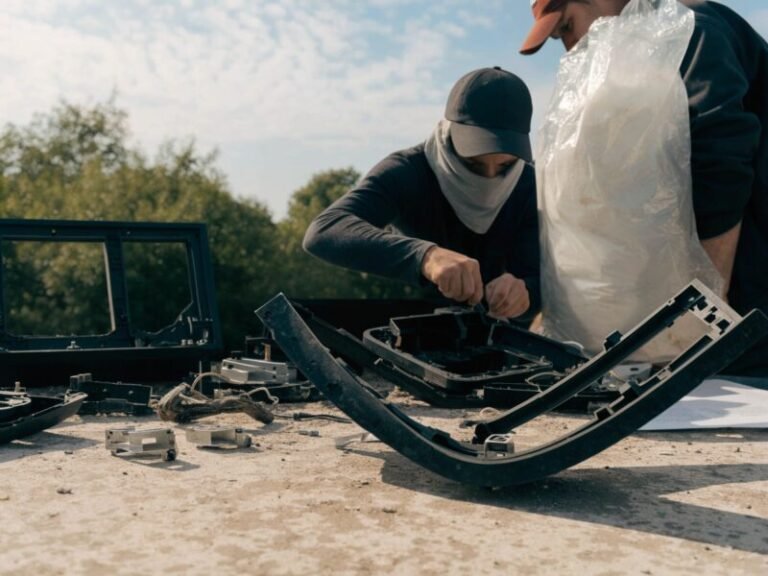 Laudo de descaracterização documentando a destruição segura de equipamentos eletrônicos