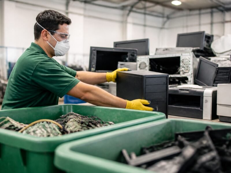 Fluxo de lixo digital gestão integrada com triagem e reciclagem de eletrônicos em São José do Rio Preto-SP
