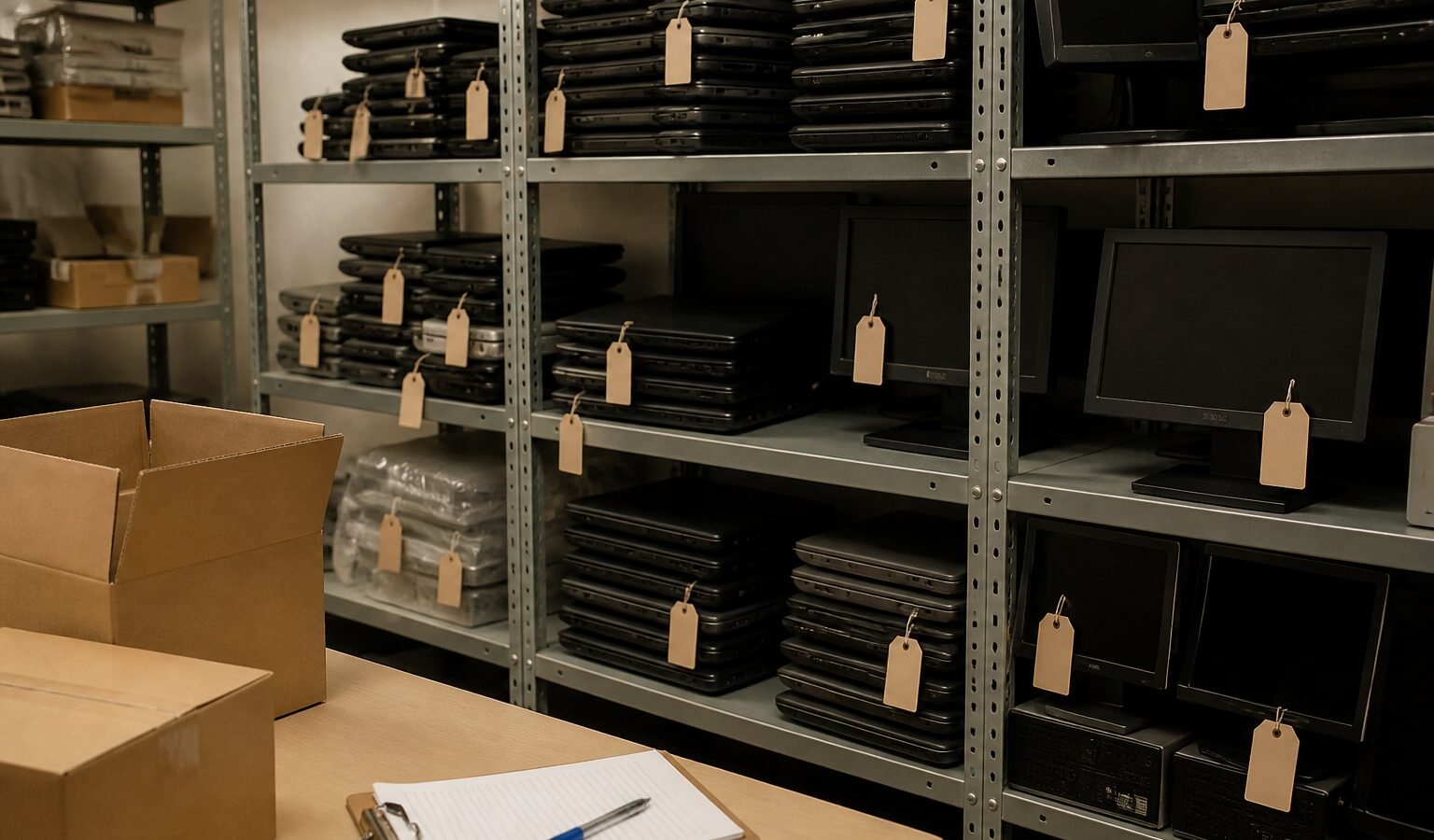 O equipamento sai da empresa sem levar nenhuma informação com ele