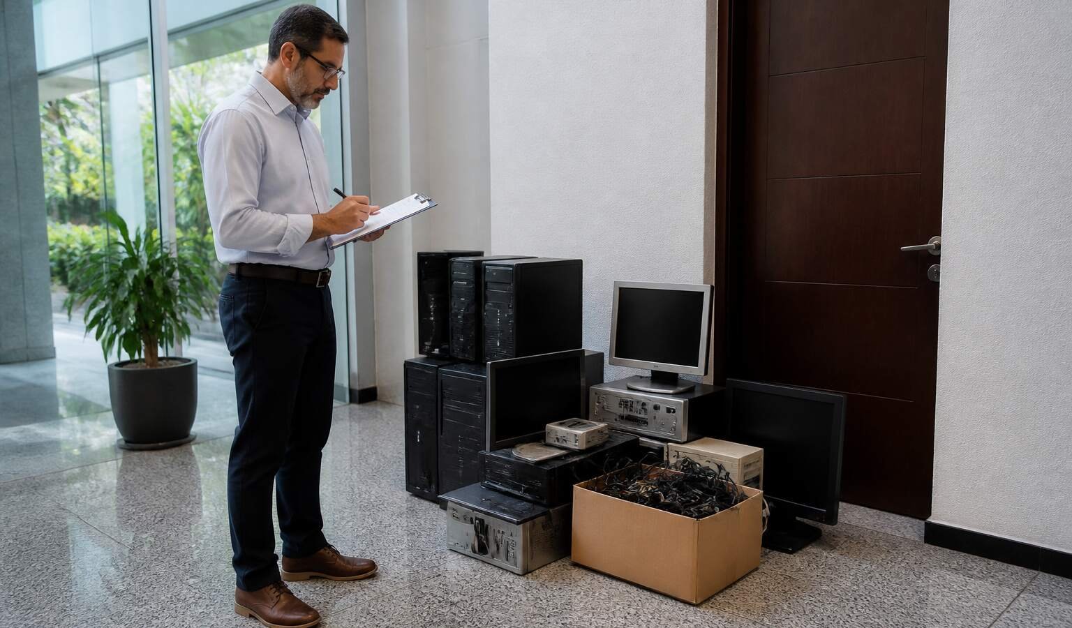 Reciclagem de lixo digital com hierarquia de prioridades